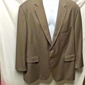 Caravelli Lt Brown Pinstripe Mens Jacket Made In I